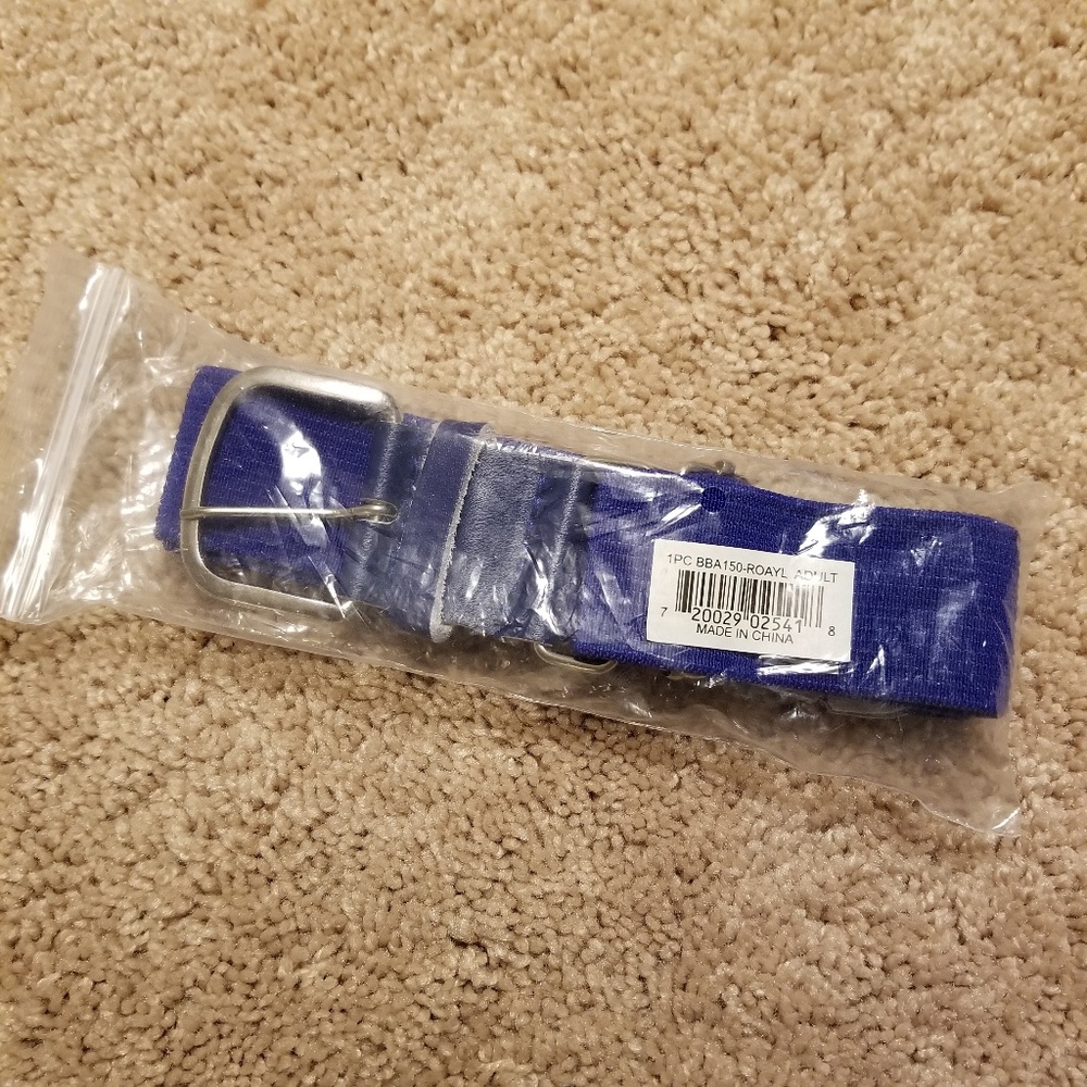 Blue Baseball Belt